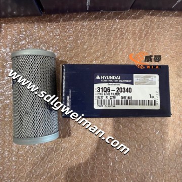 Hyundai Element-Line Filter 31Q6-20340 for Hyundai Excavator R170W-9 R160LC-9 R145CR-9 R140W-9