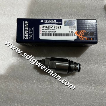 Hyundai RELIEF VALVE ASSY (PORT) 31Q8-17821  for Hyundai Excavator R210LC-9 R220LC-9S R290LC-9 R300LC-9S