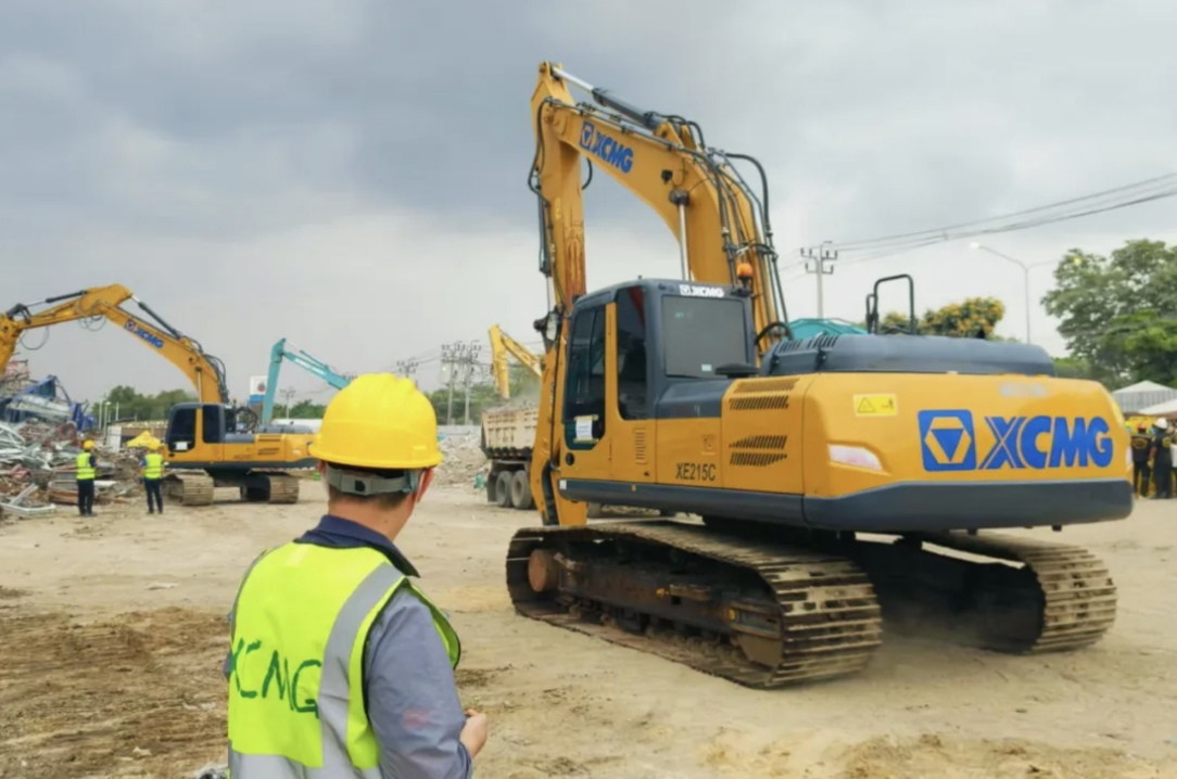 72 hours of golden rescue, XCMG opens up a lifeline for the Myanmar Thailand earthquake stricken areas!