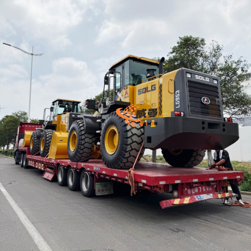 SDLG LG953 wheel loaders are delivered to customers in batches, helping to speed up engineering construction in the customer's region